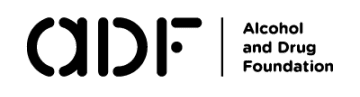 Logo for Alcohol and Drug Foundation